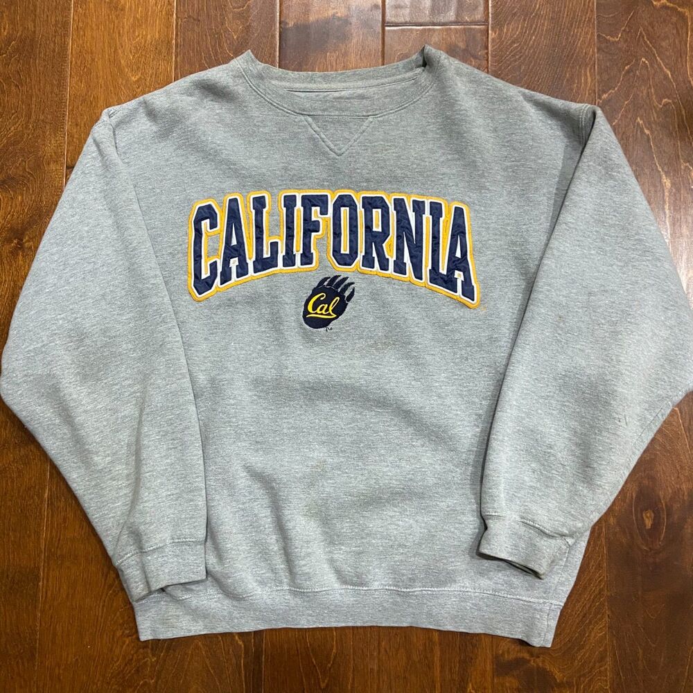 J. America Vintage University Of California CAL Grey Crewneck Sweatshirt XL - Picture 4 of 8